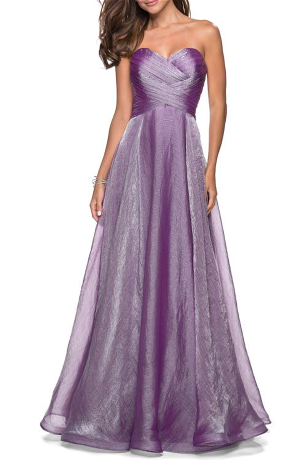 La Femme Women's Orchid Strapless Gown Size 12