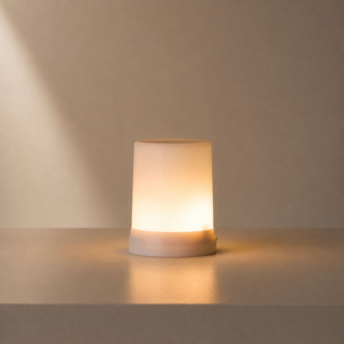 LED FIA Flame Designer Candle with White Hue 3"H