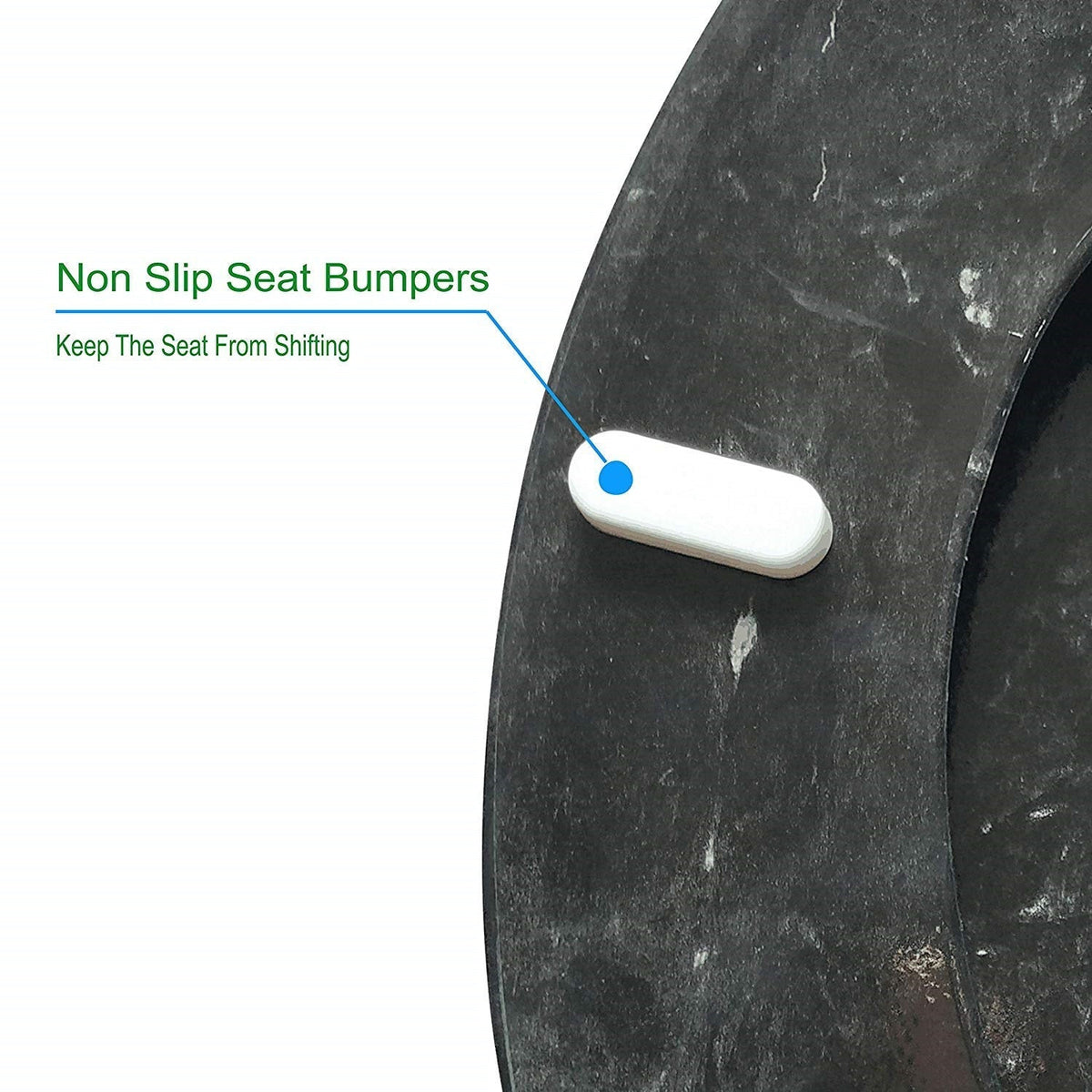 J&V Textiles Round Toilet Seat With Easy Clean & Change Hinge
