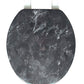 J&V Textiles Round Toilet Seat With Easy Clean & Change Hinge