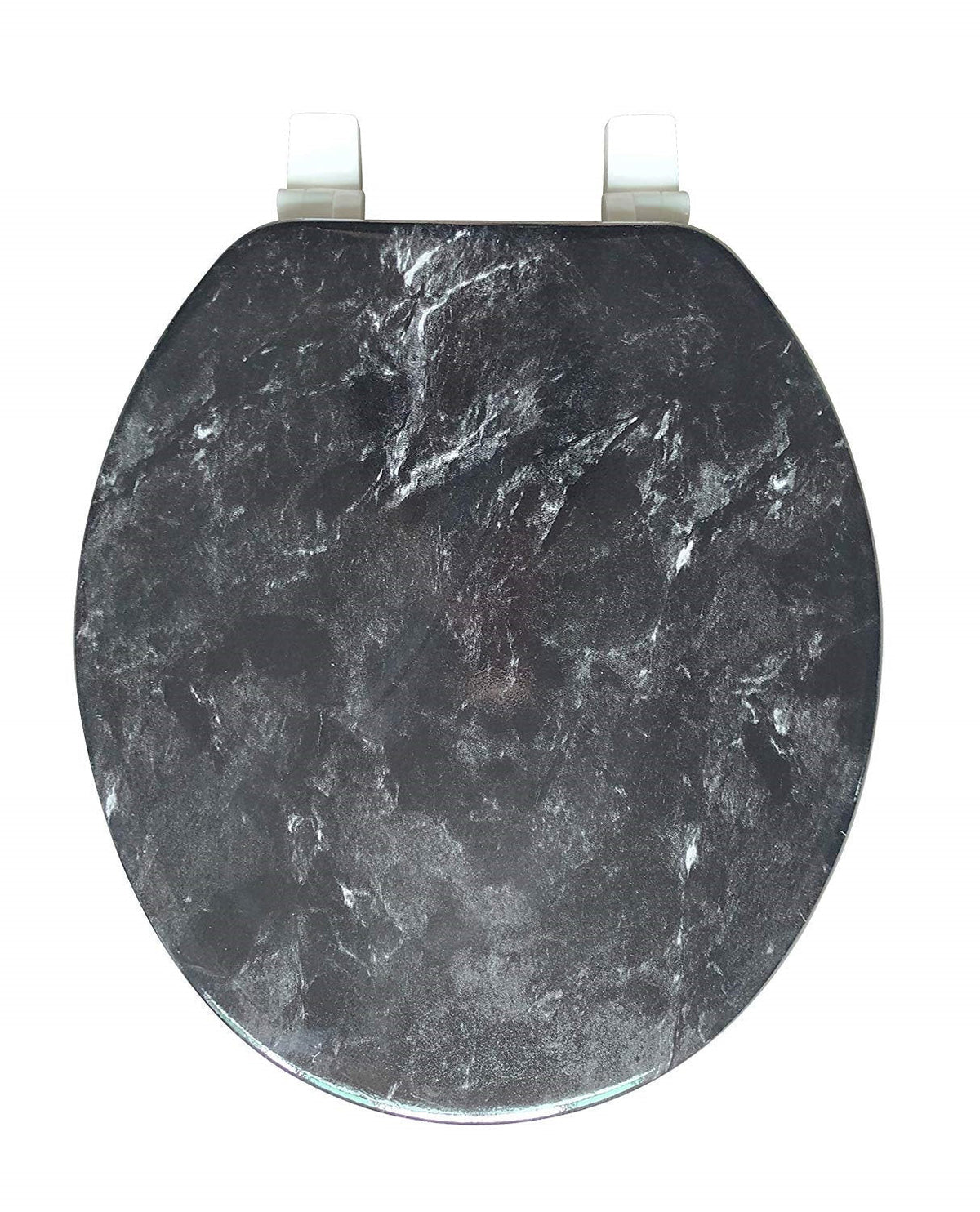 J&V Textiles Round Toilet Seat With Easy Clean & Change Hinge