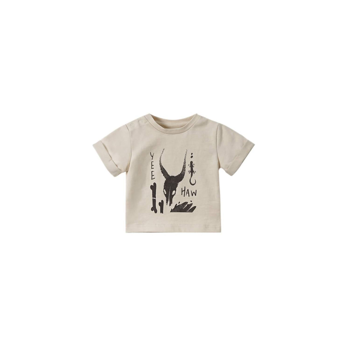 Omamimini - Baby Boxy Yee Haw print t-shirt
