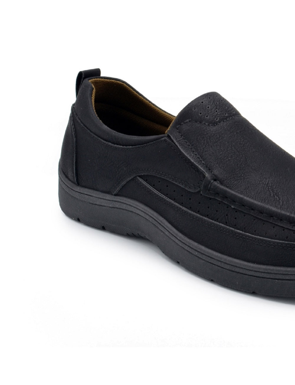 Aston Marc Men's Slip On Walking Casual Shoes Black Size 9 M