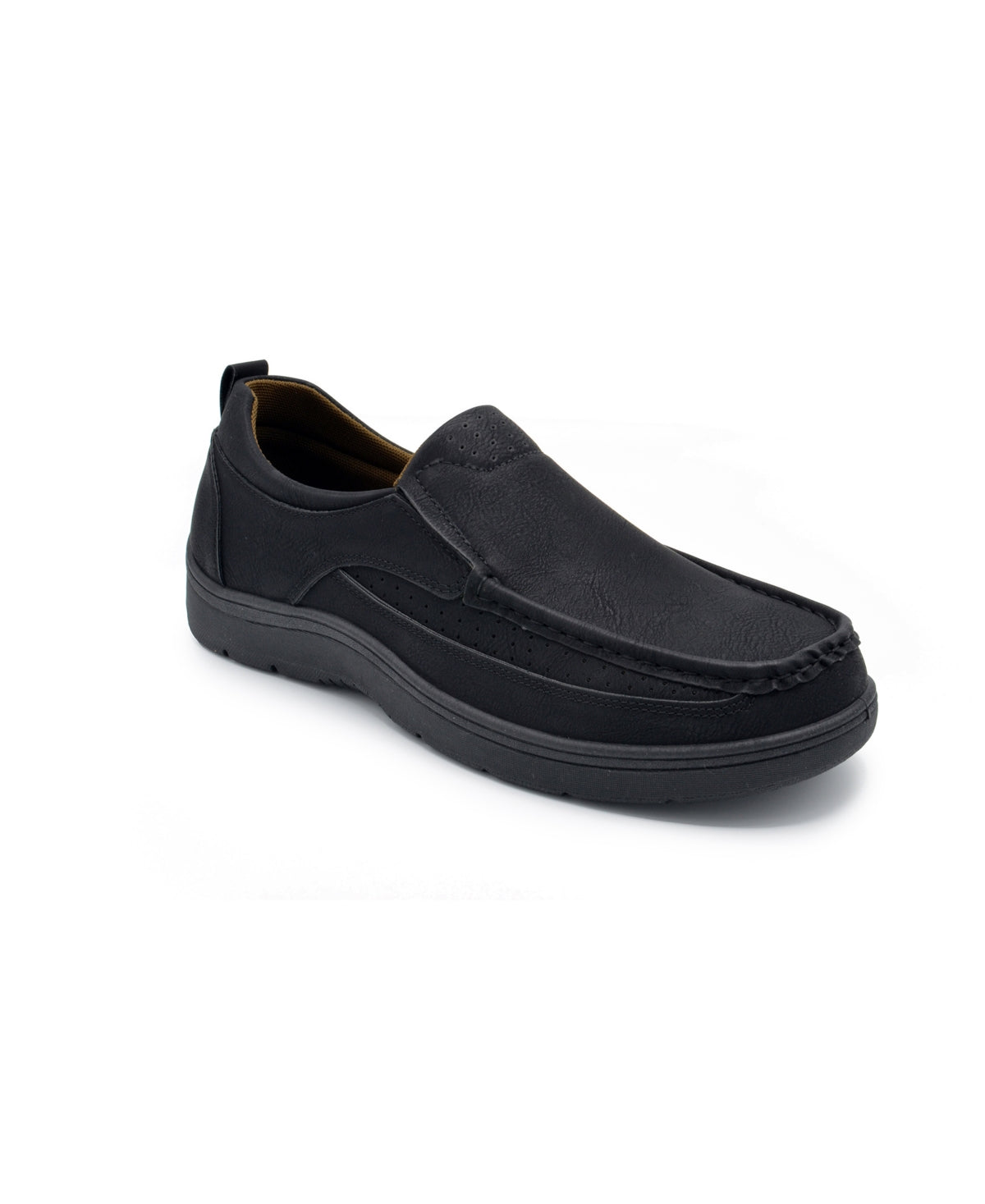 Aston Marc Men's Slip On Walking Casual Shoes Black Size 9 M