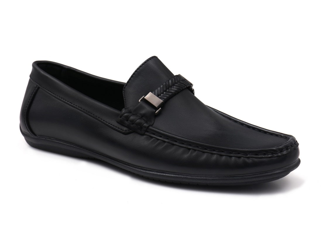 Aston Marc Men's Madrid Comfort Driver Slip On Loafers Black Size 8.5 M
