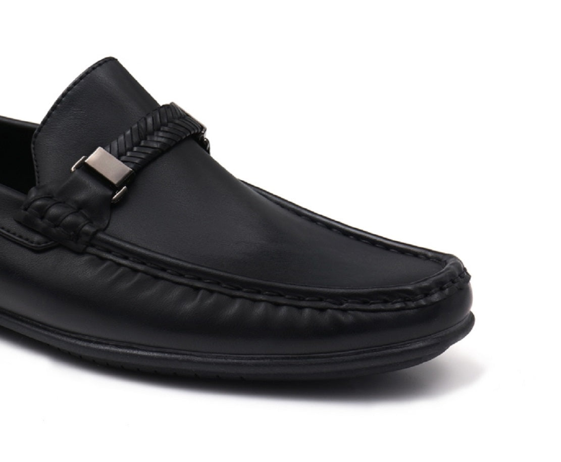 Aston Marc Men's Madrid Comfort Driver Slip On Loafers Black Size 8.5 M
