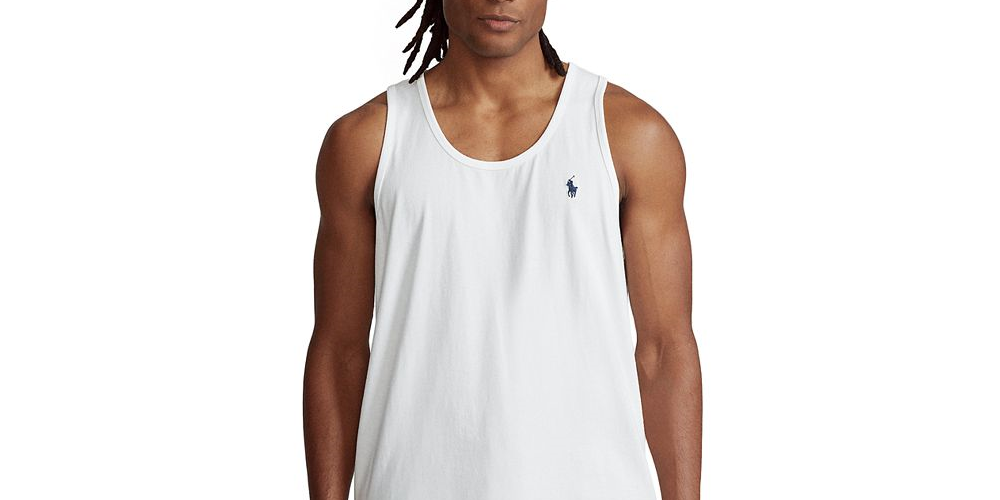 Polo Ralph Lauren Men's Washed Jersey Tank White Size L