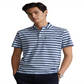 Polo Ralph Lauren Men's Striped Jersey Pocket Polo Shirt Blue Size Medium