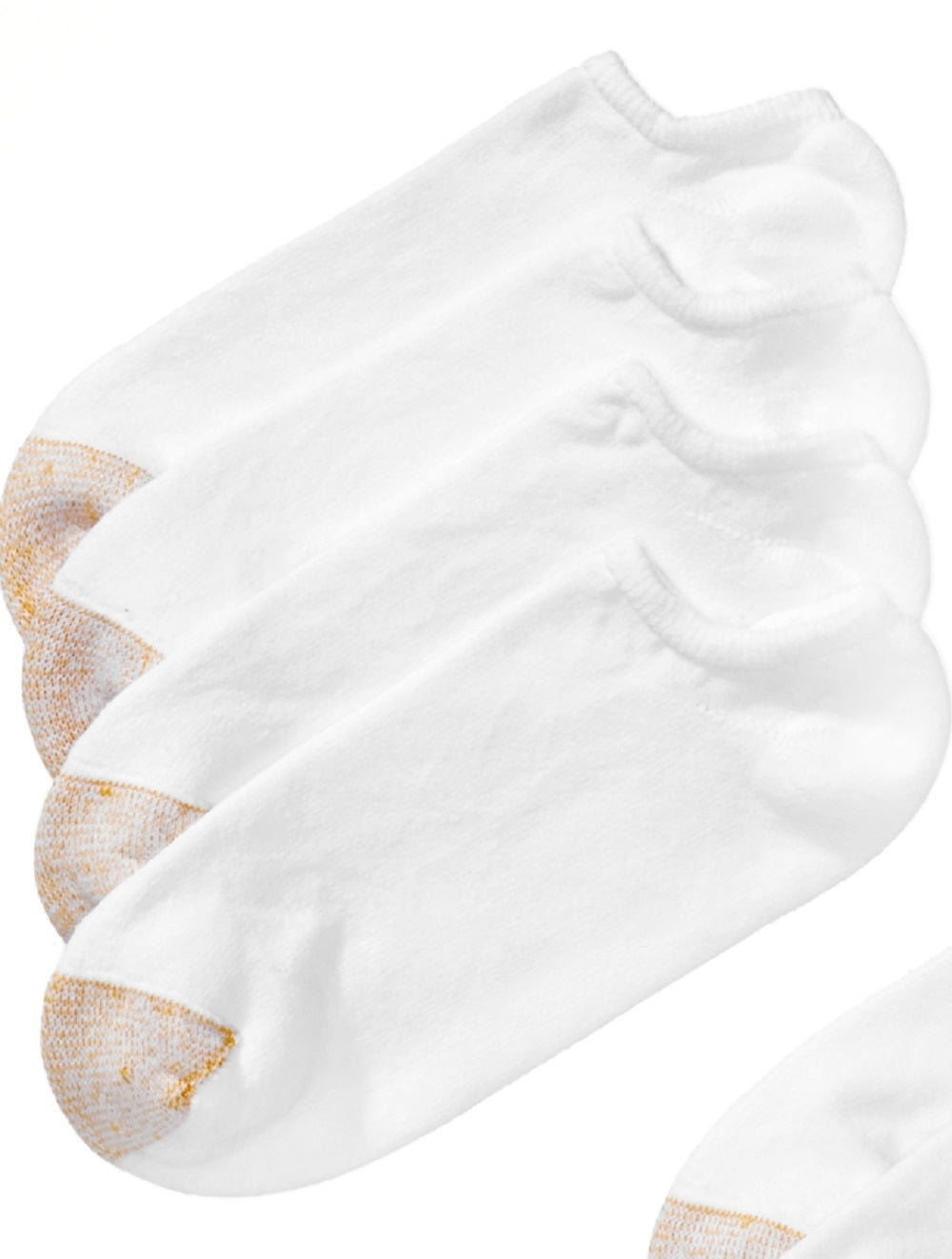Gold Toe Men's 8 Pack Athletic No Show Socks White Size 6-12