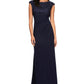 Alex Evenings Women's Brocade Bodice Empire Waist Gown Blue Size 10