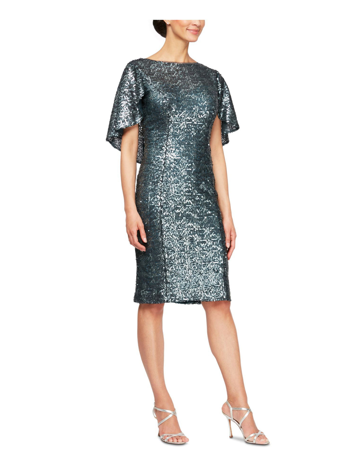 alex-evenings-womens-sequin-capelet-sheath-dress-green-size-4