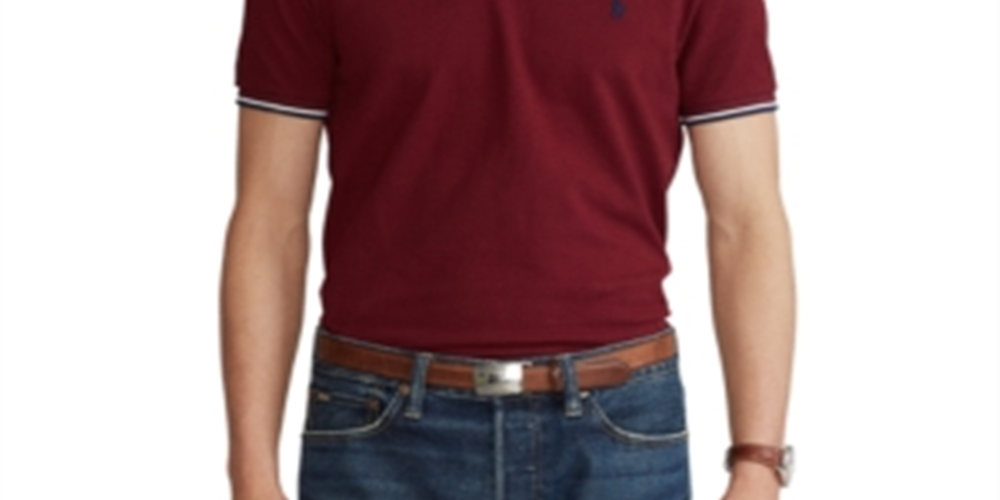 Polo Ralph Lauren Men's Mesh Polo Shirt Red Size X-Large