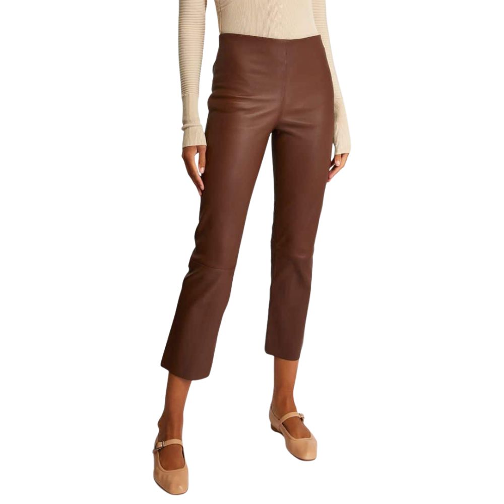 By Malene Birger Florentia Leather Straight Pants