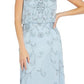 Adrianna Papell Women's Embellished Blouson Gown Blue Size 10