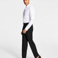 Alfani Men's Slim Fit Stretch Solid Suit Pants Black Size 36X30