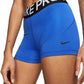 Nike Women's Pro Shorts Blue Size Small