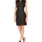 Connected Women's Mesh Panel Dress Black Size 10
