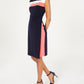 Connected Women's Sleeveless Tri Tone Sheath Dress Pink Size 16