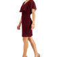 Connected Women's Chiffon Overlay Eyelash Sheath Dress Purple Size 6
