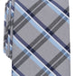 Perry Ellis Men's Caplan Plaid Tie Gray Size Regular
