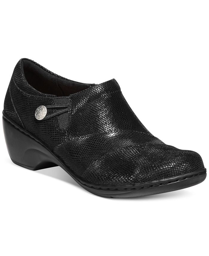 Clarks Women's Channing Ann Flats Black Size 9 W