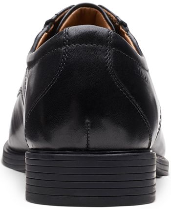 Clarks Men's Whiddon Pace Oxfords Shoes Black Size 10.5 M
