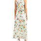 Robbie Bee Women's Chiffon Maxi Dress White Size 12Petite