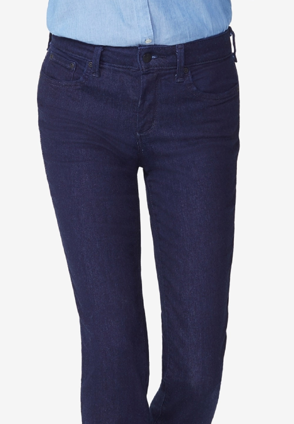 NYDJ Women's Sheri Tummy Control Slim Jeans Blue Size 4Petite