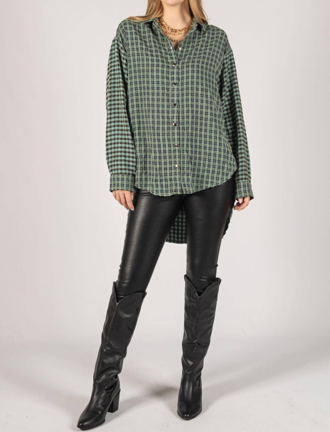 Before You Collection - Plaid Button Up Shirt