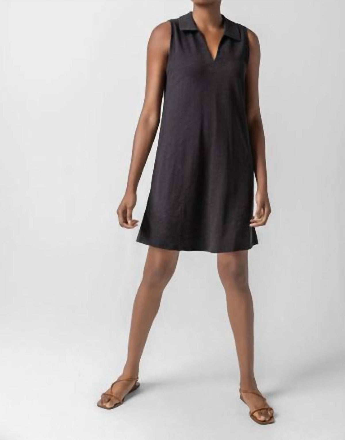 Lilla P - Sleeveless Collared Dress