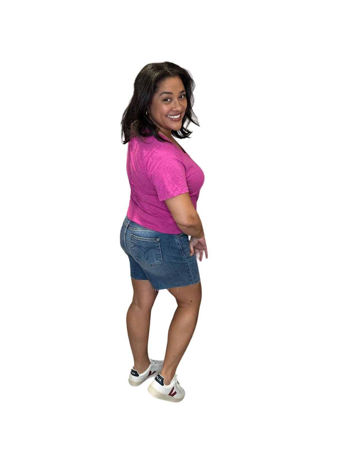 Judy Blue - High Waist Raw Hem Shorts