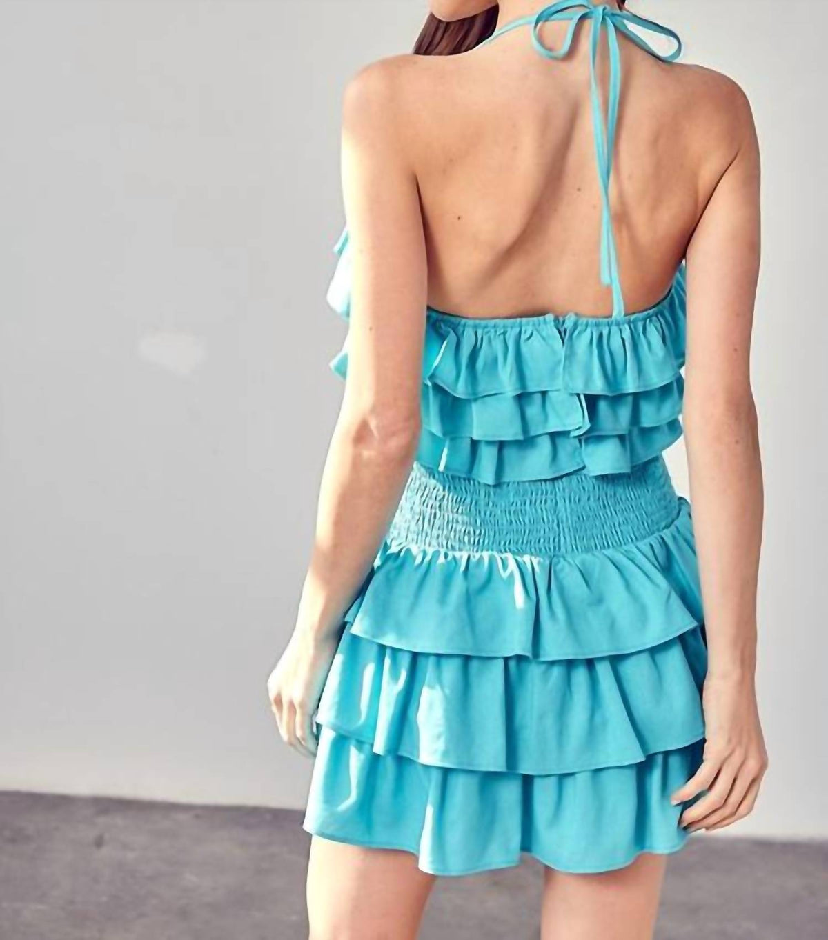 Do+Be - Smocked Waist Ruffle Romper