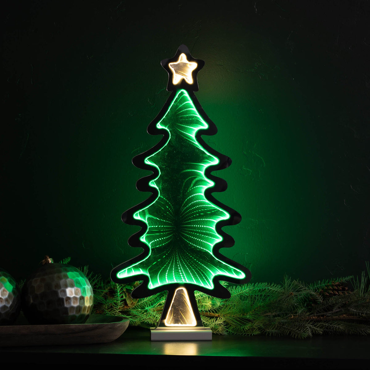 Christmas Tree Ekko Light Display 25"H