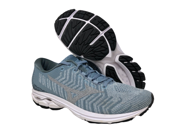 Mizuno Women's Wave Rider 23 Waveknit Running Shoes Blue Size 6 B(M) Us