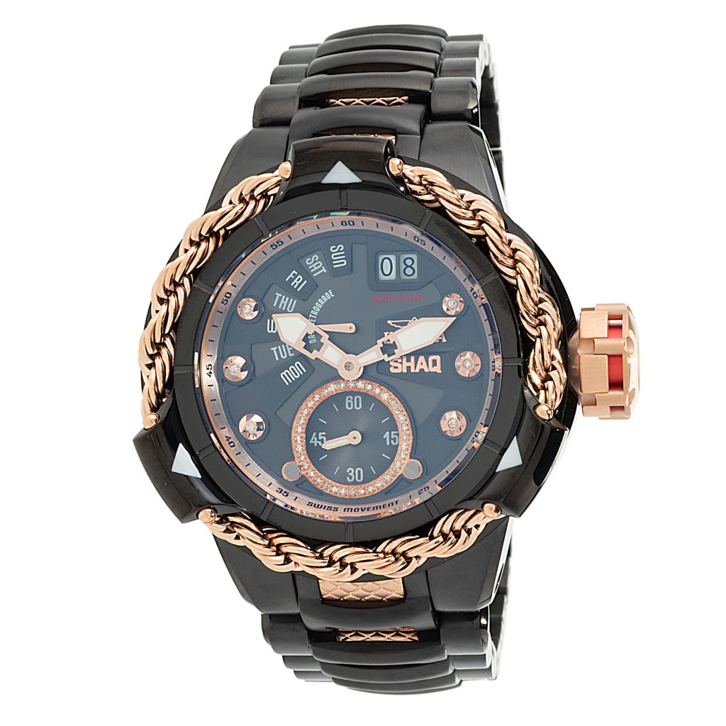 Invicta Shaq 52mm Subaqua Alpha Ltd Ed Swiss Quartz 0.17ctw Dia Watch