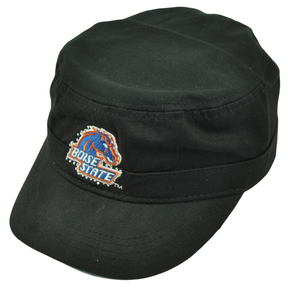 NCAA Boise State Broncos Ladies Cut Women Cadet Style Hat Cap Rhinestone Black