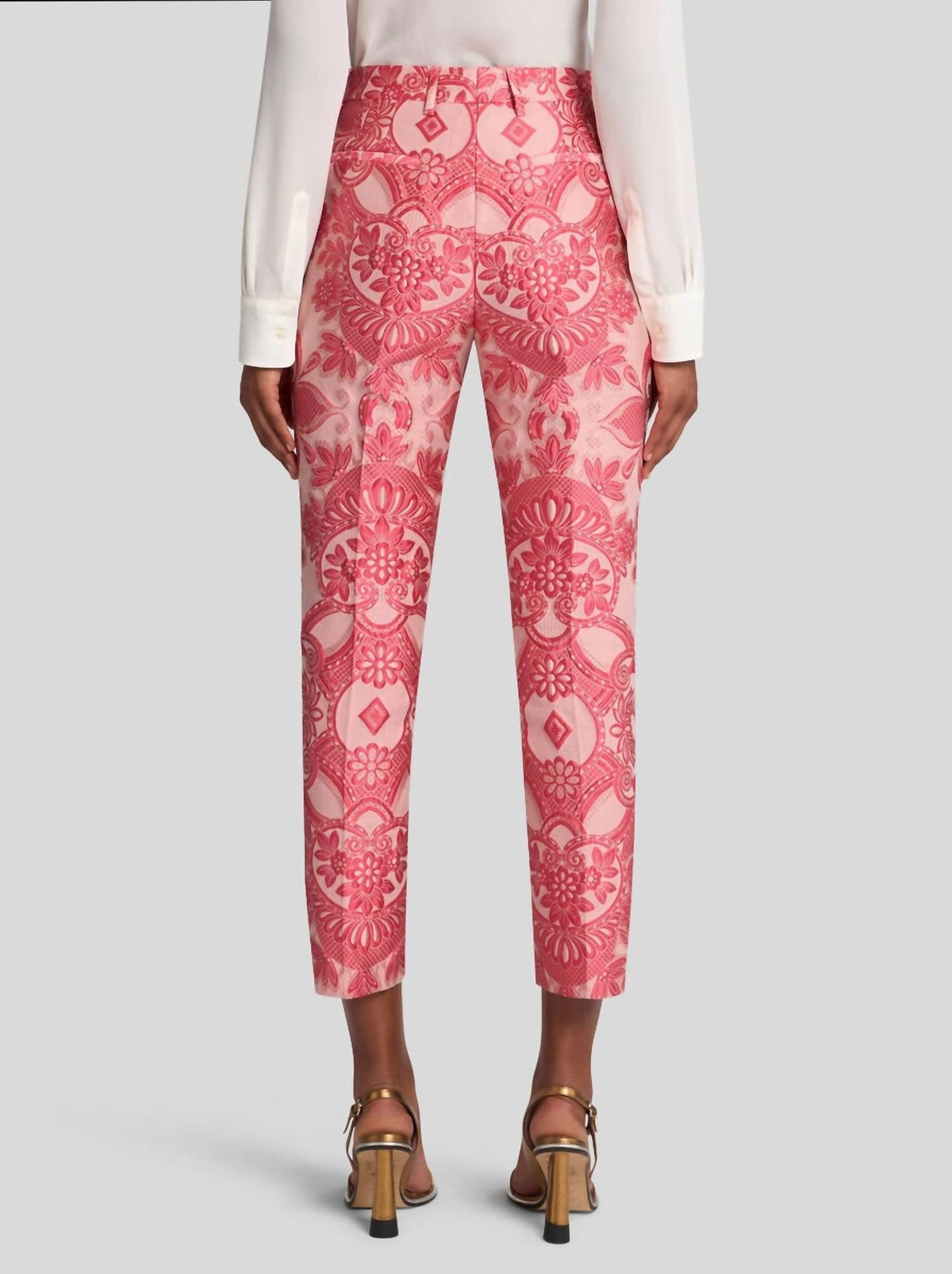 Etro - Jacquard Lace Cigarette Trousers