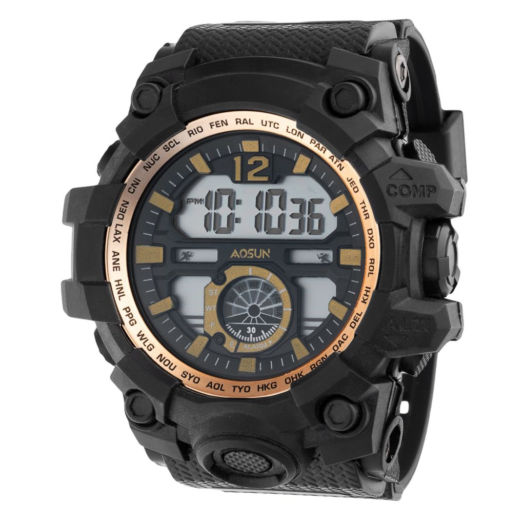 Digitex x Invicta 52mm Digital Resin Strap Watch
