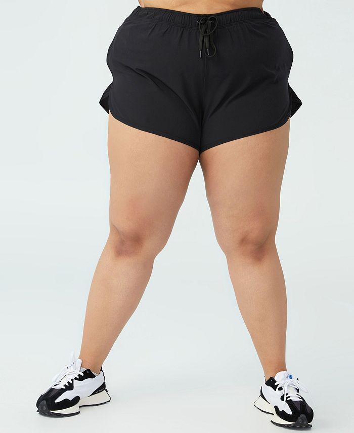 COTTON ON Women's Lifestyle Move Jogger Shorts Black Size 14W