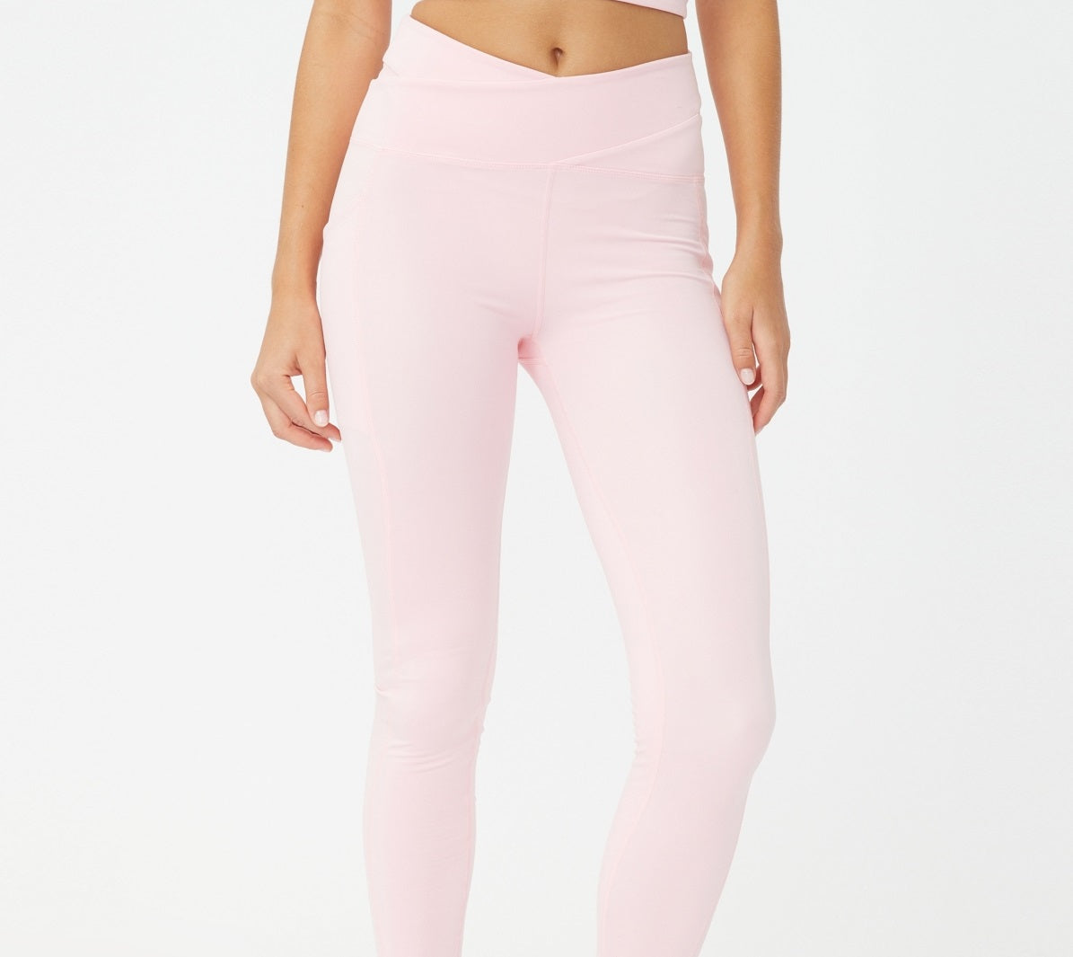 COTTON ON Women's Ultra Soft Pocket Full Length Tight Pants Pink Size Small