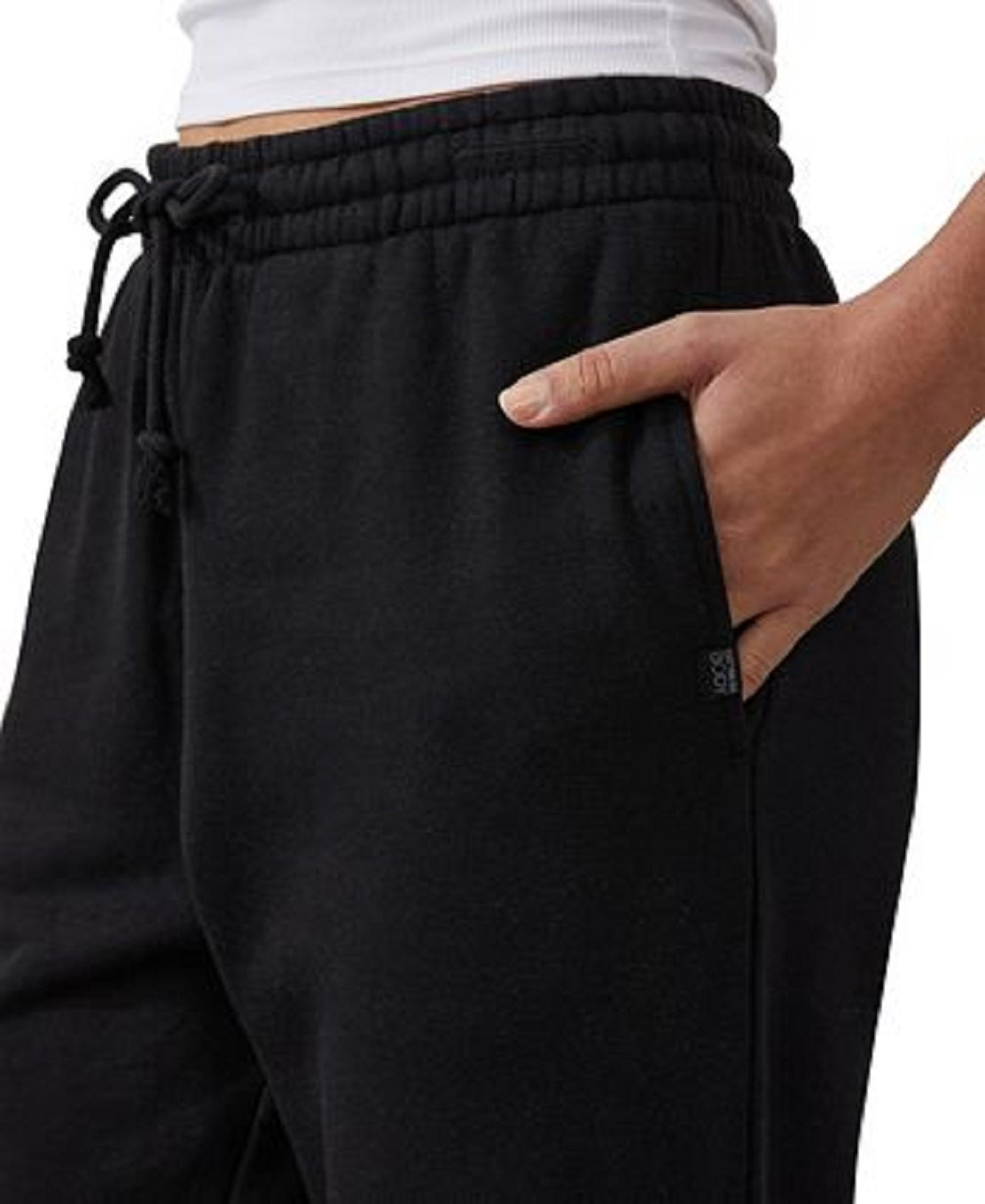 Cotton On Women's Plush Sweatpant Jogger Black Size X-Large