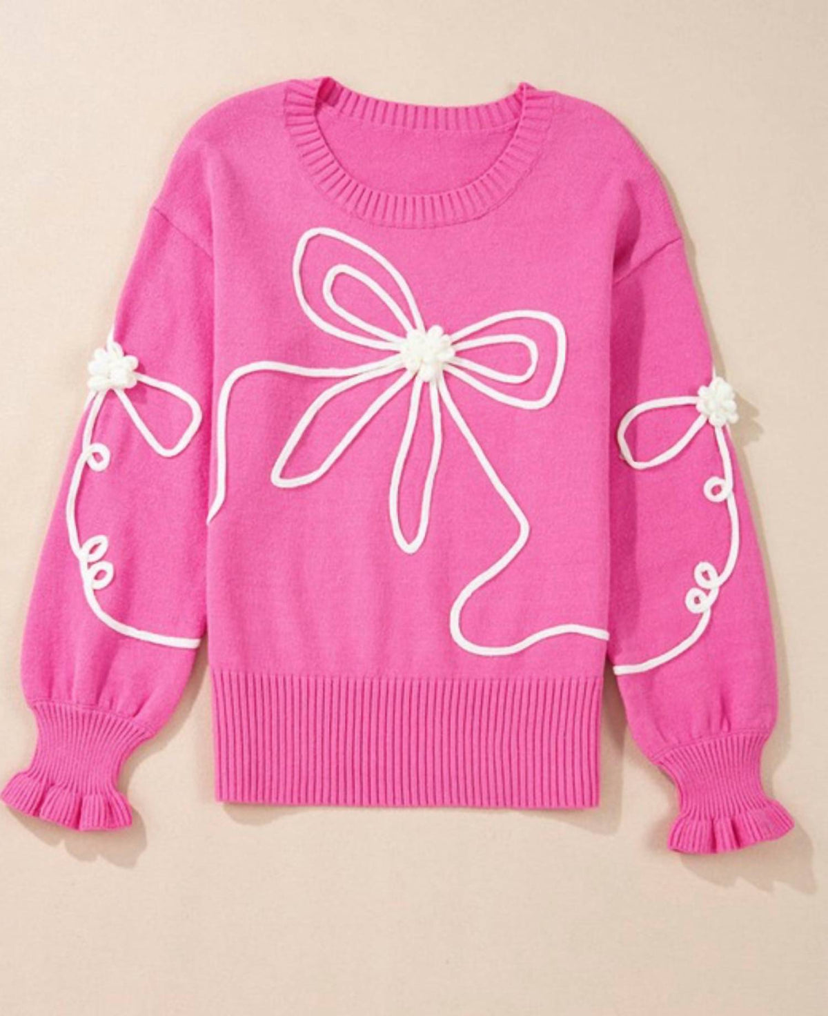 Aapparella - FLOWER BOW SWEATER