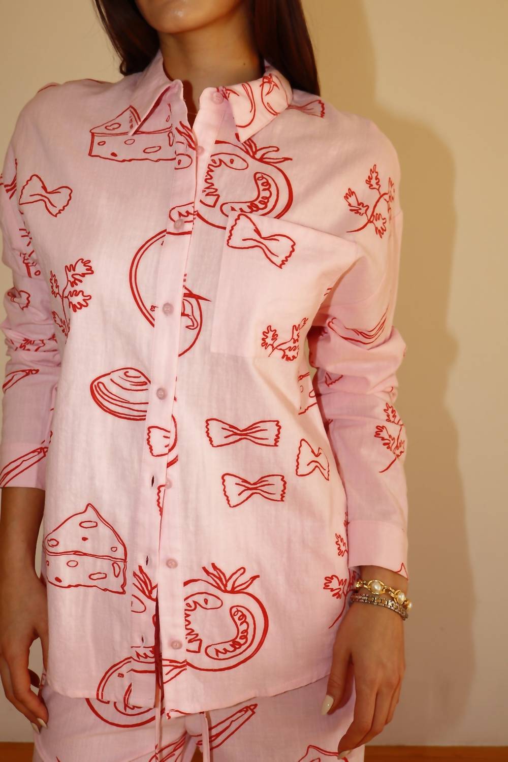 Bailey Rose - Pasta Button Up Top
