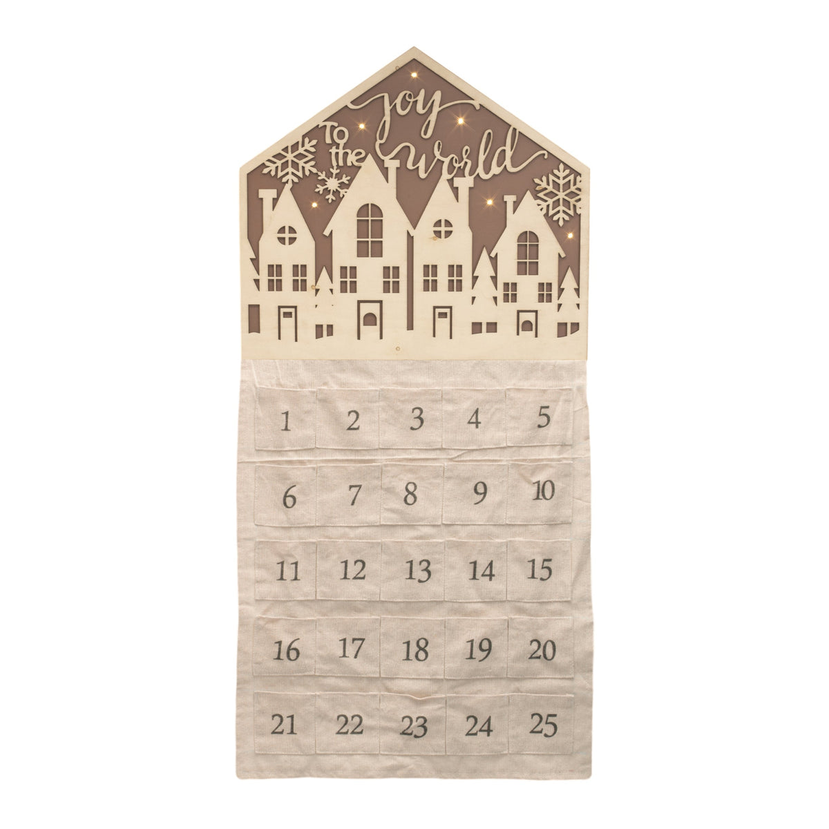 LED Joy to the World Christmas Countdown 34.5"H