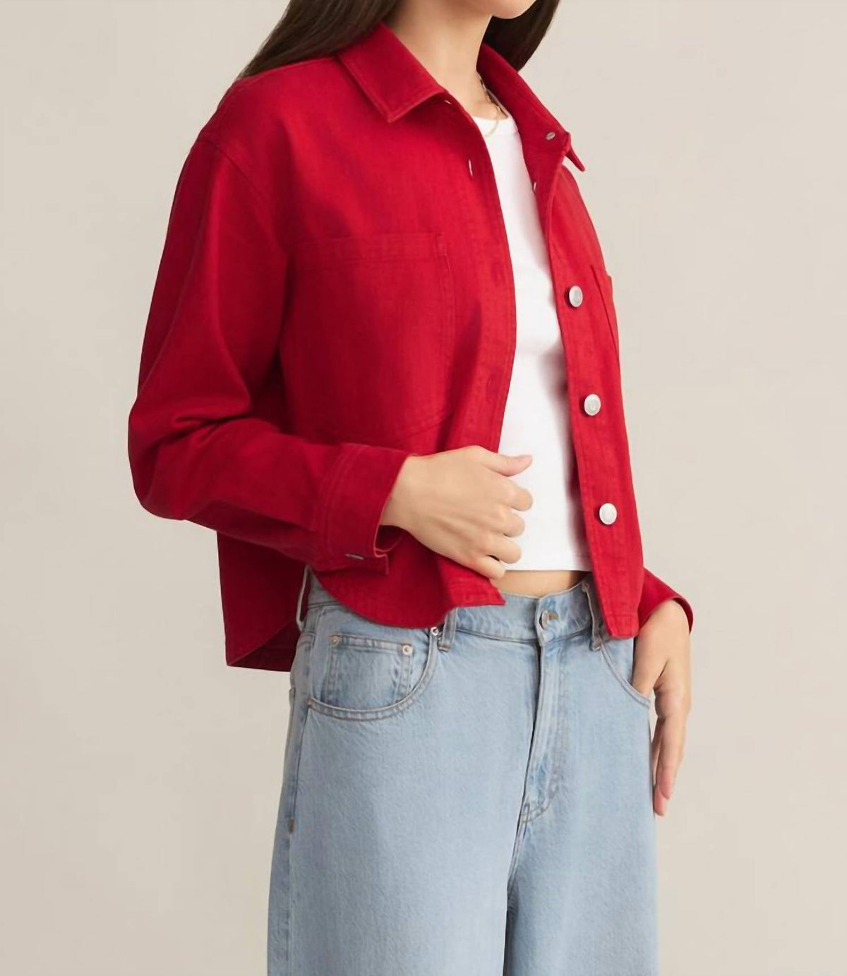 Z Supply - ALL DAY CROPPED DENIM JACKET