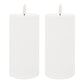 FIA Wick White Pillar Candle (Set of 2)