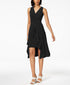 taylor-womens-ruched-ruffled-flyaway-dress-black-size-10