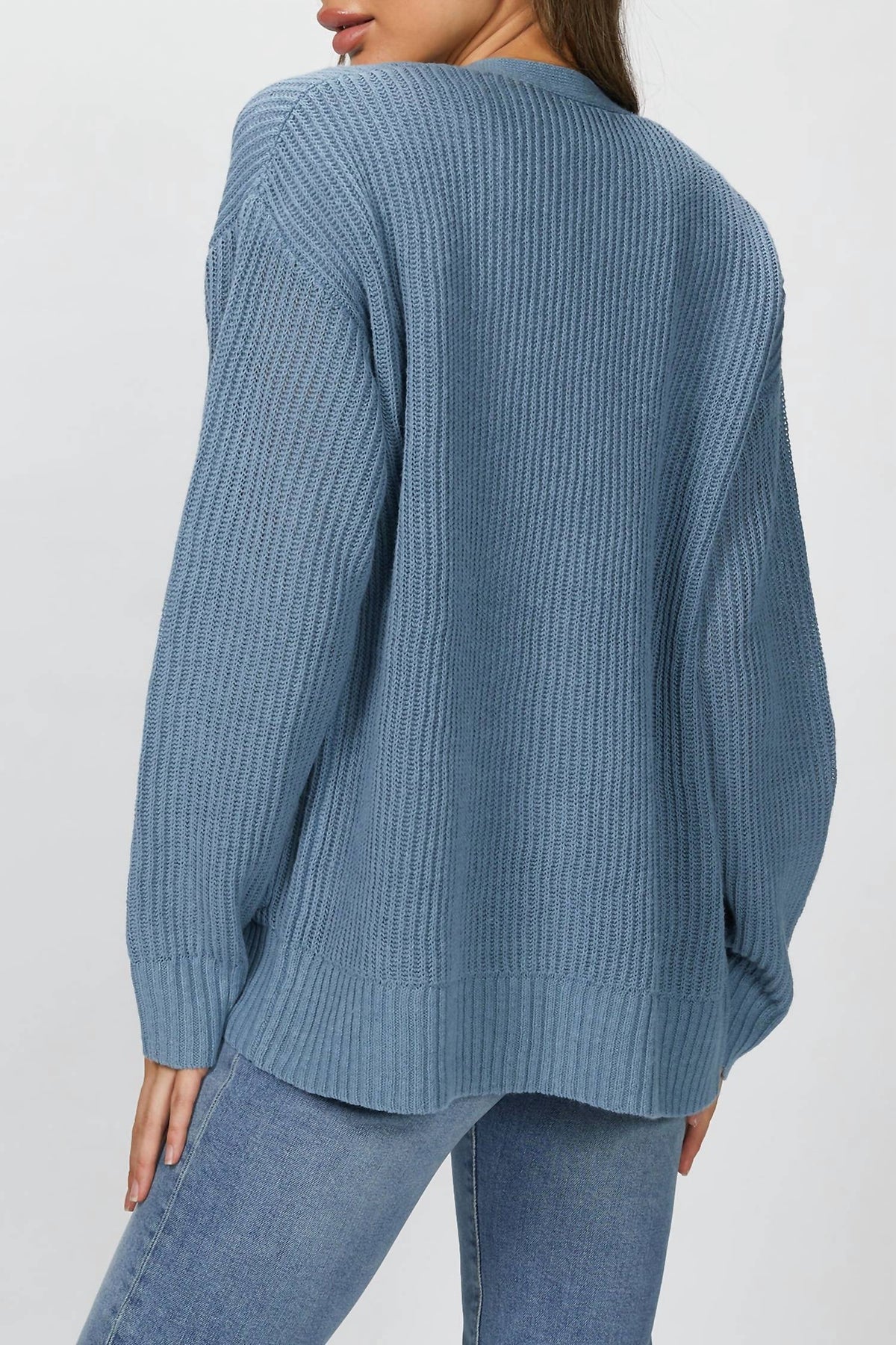 6397 - RIBBED KURT CARDIGAN