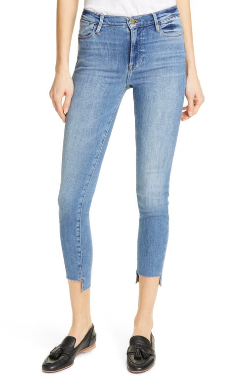 FRAME Le High Step Hem Crop Skinny Jeans in Westway, Size 27