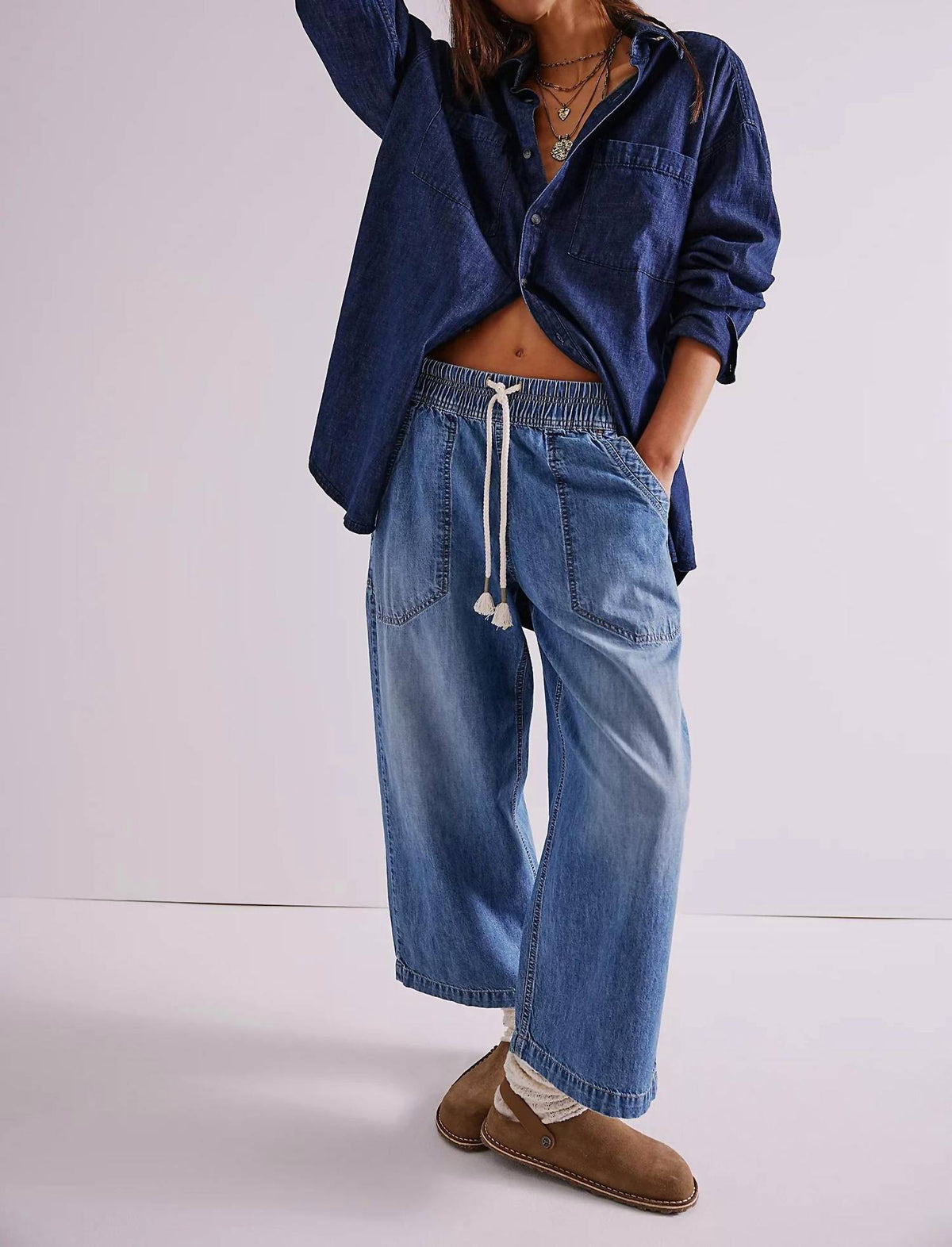 Free People - Easy Peasy Pull-on Jeans